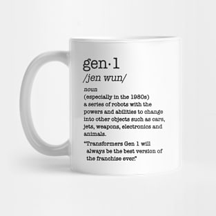 Transformers - GEN 1 - definition 2.0 Mug